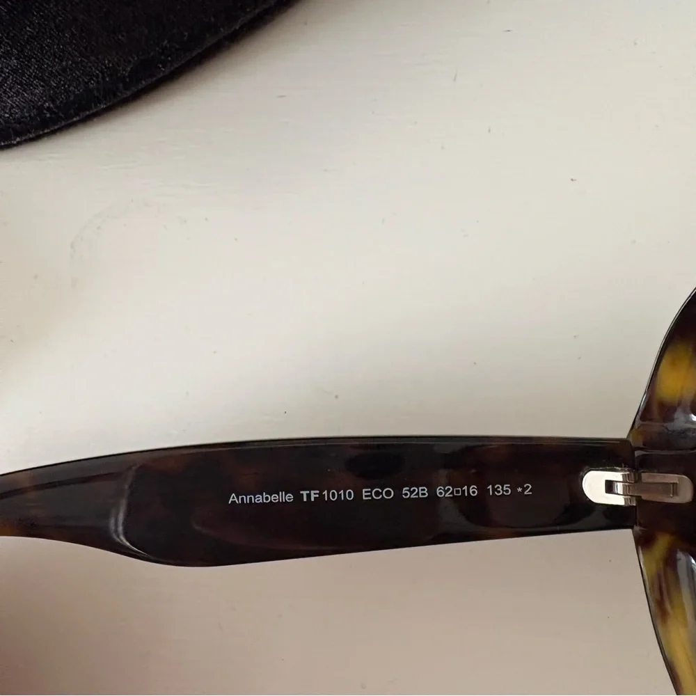 Tom Ford Annabelle Brown Oversized Sunglasses Round - Picture 5 of 6